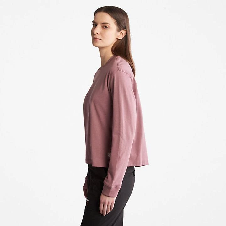 商品Timberland|Anti-Odour Supima® Cotton Long-sleeved T-Shirt for Women in Dark Pink,价格¥212,第4张图片详细描述