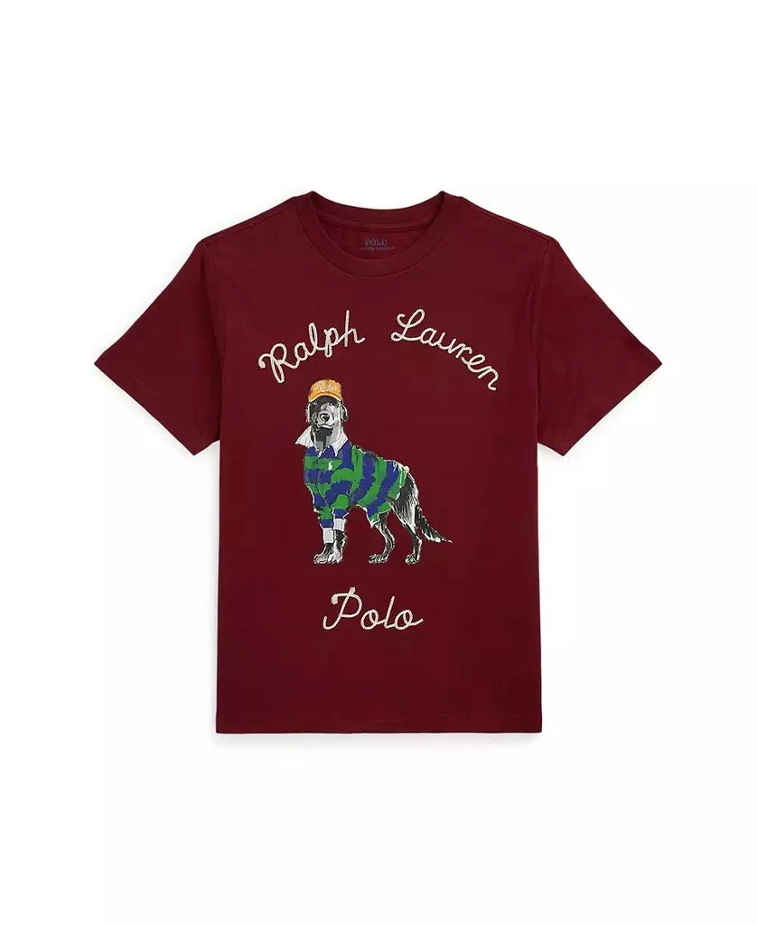 商品Ralph Lauren|Big Boys Dog-Print Cotton Jersey Tee,价格¥142,第1张图片