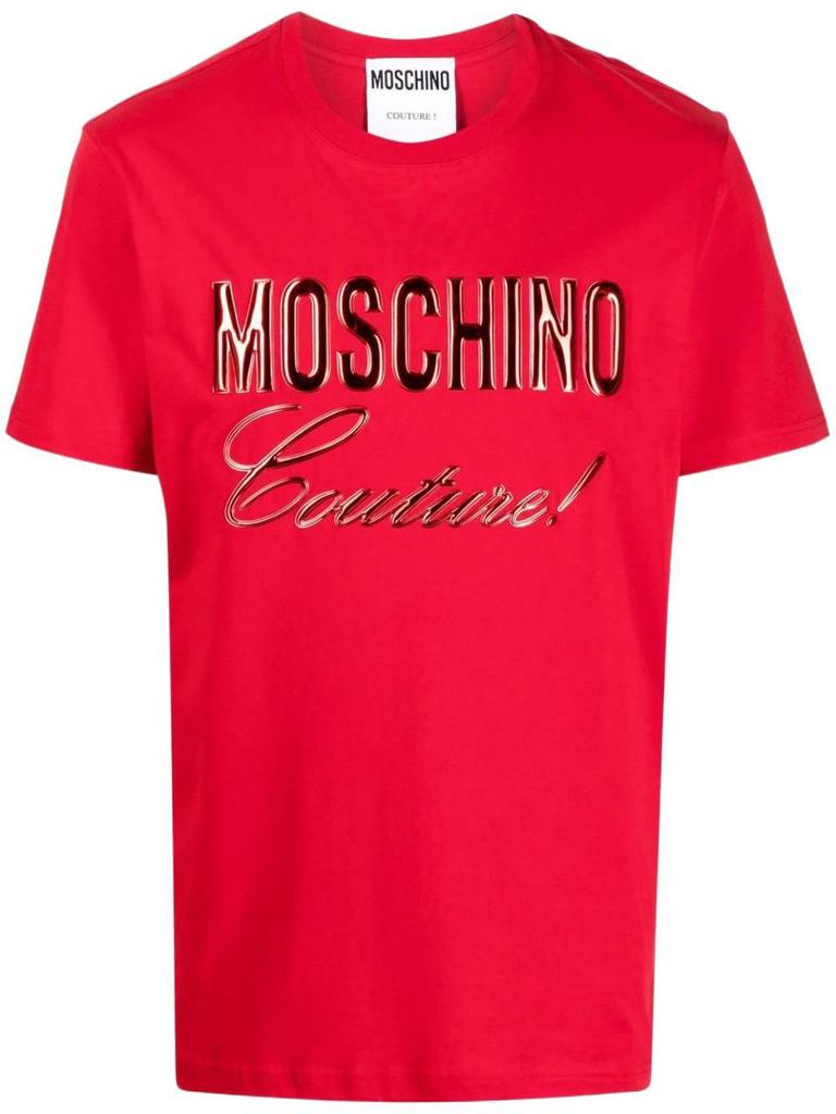 Moschino Men's Red Other Materials T-Shirt商品第1张图片规格展示