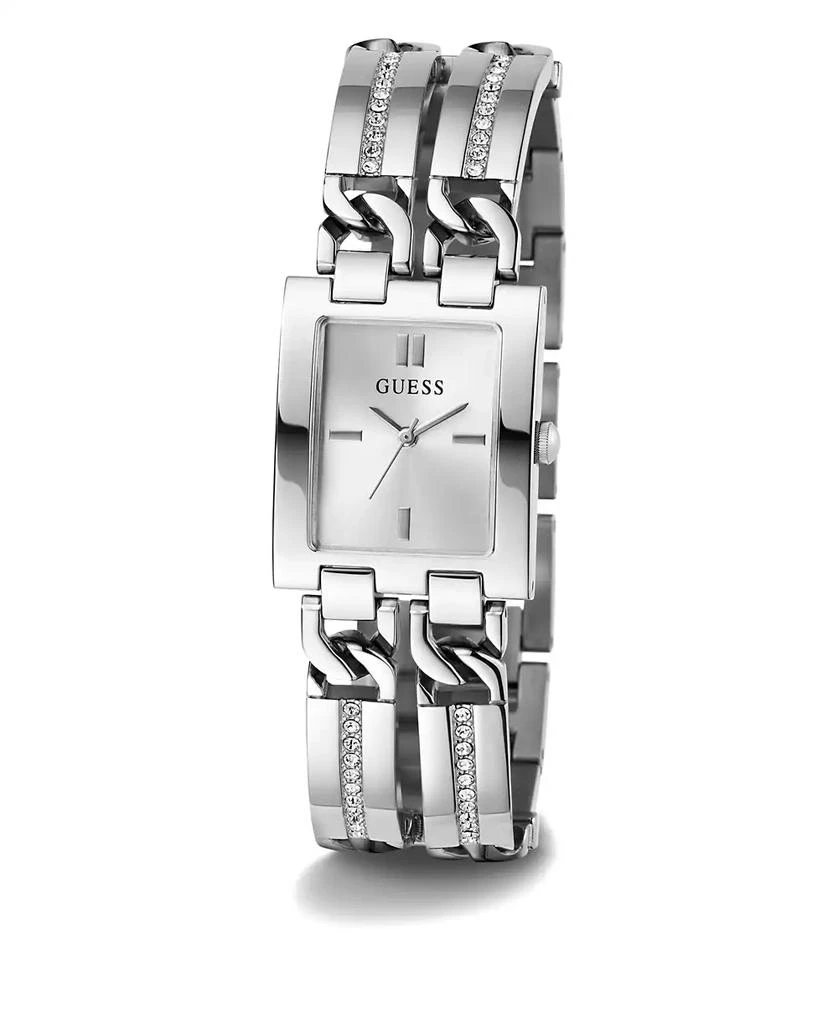 商品GUESS|Women's Analog Silver-Tone 100% Steel Watch 39mm,价格¥935,第5张图片详细描述