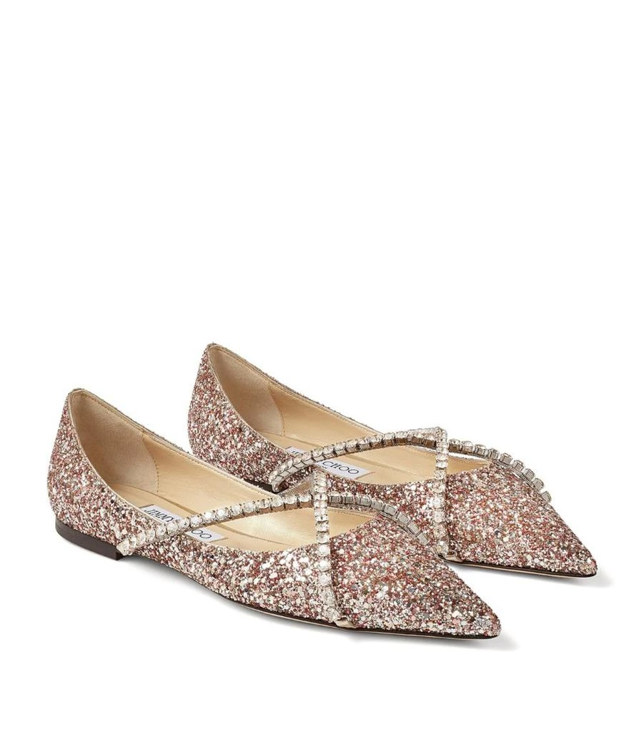 商品Jimmy Choo|Glitter Genevi Ballet Flats,价格¥7176,第2张图片详细描述