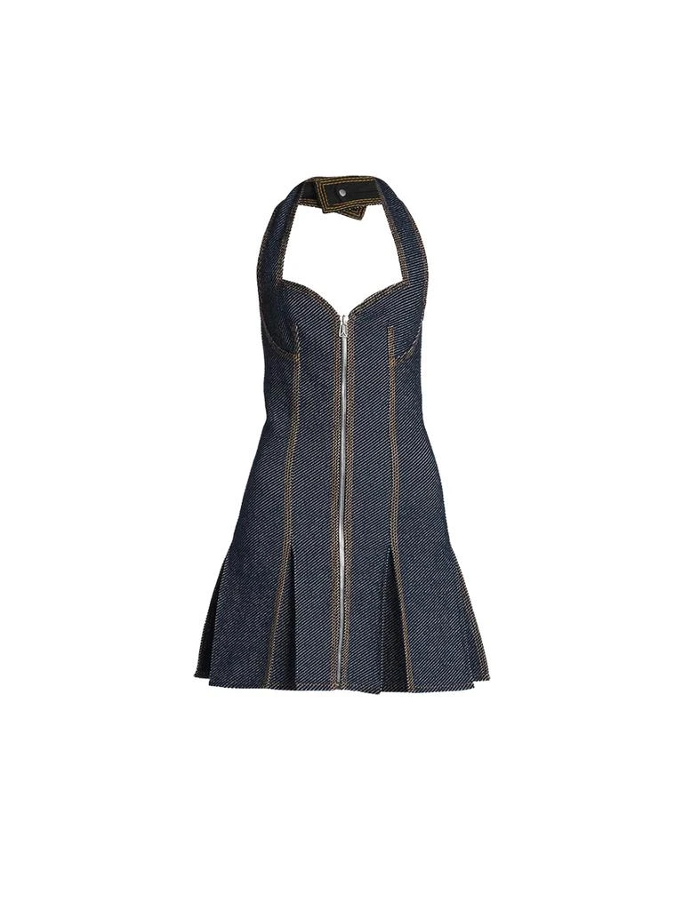 商品Bottega Veneta|Denim Halter Mini Dress,价格¥19476,第1张图片