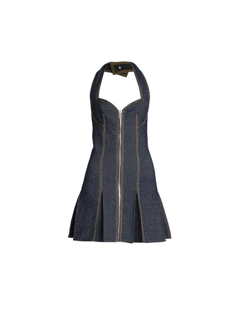 商品Bottega Veneta|Denim Halter Mini Dress,价格¥9126,第1张图片