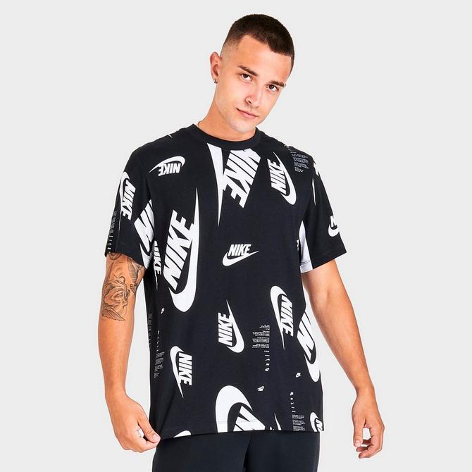 Men's Nike Sportswear All-Over Futura Print Short-Sleeve T-Shirt商品第3张图片规格展示