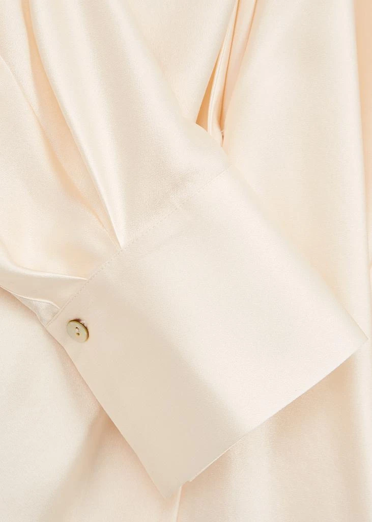 商品Vince|Cream silk-satin shirt,价格¥1508,第5张图片详细描述