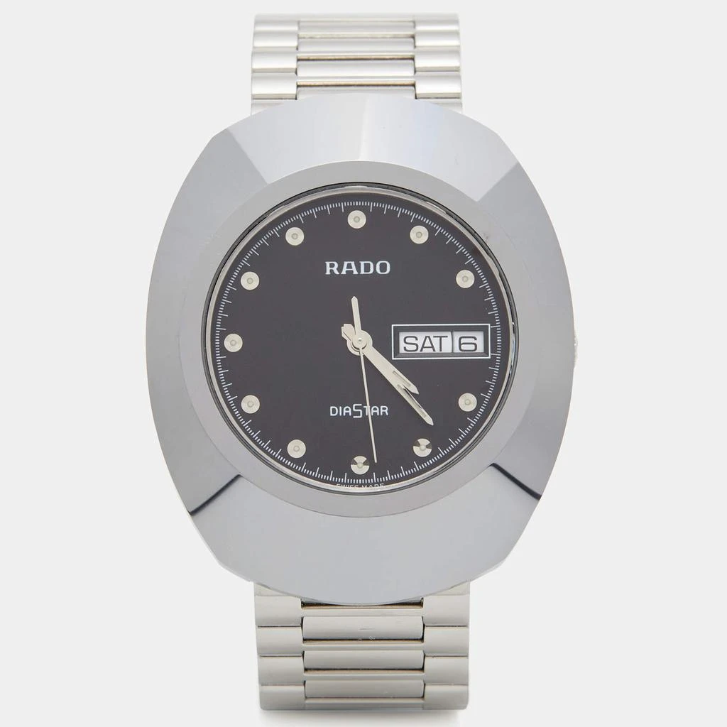 商品[二手商品] Rado|Rado Black Tungsten Carbide Stainless Steel Diastar 114.0391.3 Men's Wristwatch 35 mm,价格¥2702,第1张图片