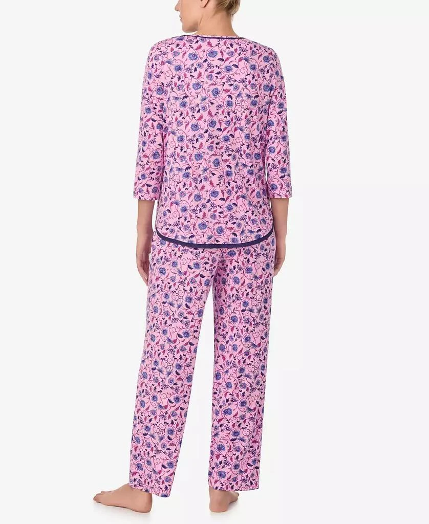 商品Ellen Tracy|Women's 3/4-Sleeve Pajama Pants Set,价格¥292,第2张图片详细描述