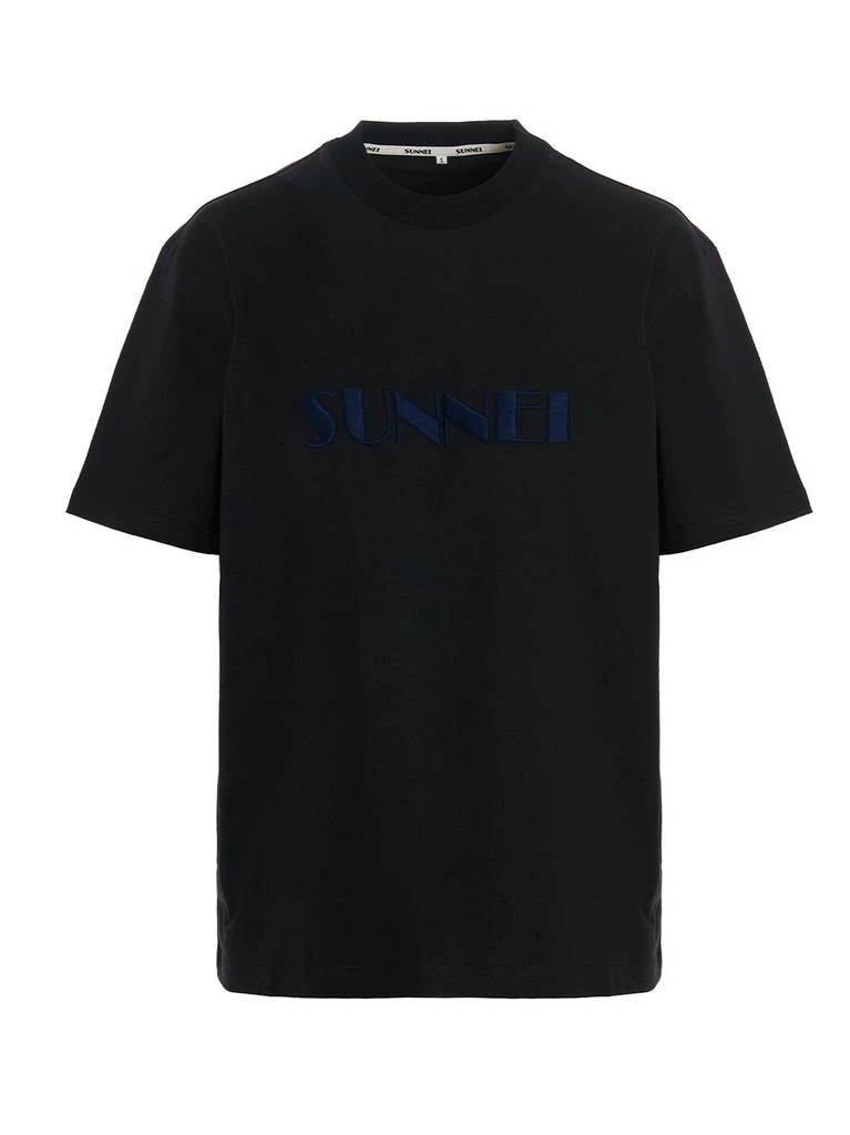 商品SUNNEI|Sunnei logo-Embroidered Crewneck T-Shirt,价格¥749,第1张图片