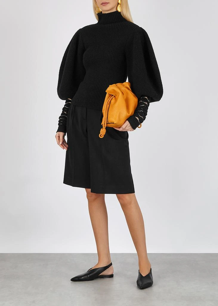 商品Loewe|Flamenco yellow python clutch,价格¥20375,第5张图片详细描述