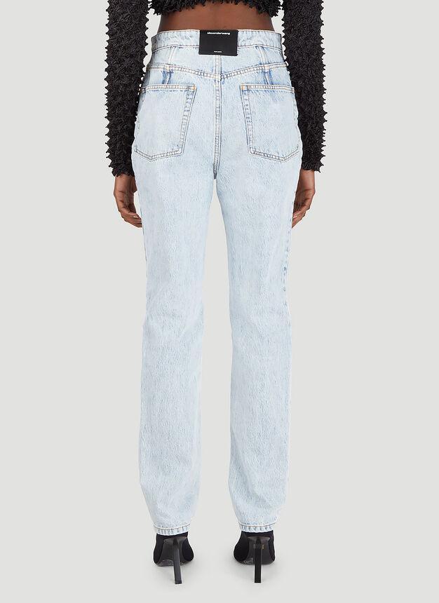 商品Alexander Wang|Stacked Corset Jeans in Blue,价格¥3069,第6张图片详细描述