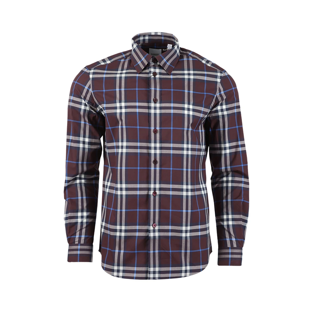 商品Burberry|BURBERRY 格纹男士衬衫 8055727,价格¥2509,第1张图片