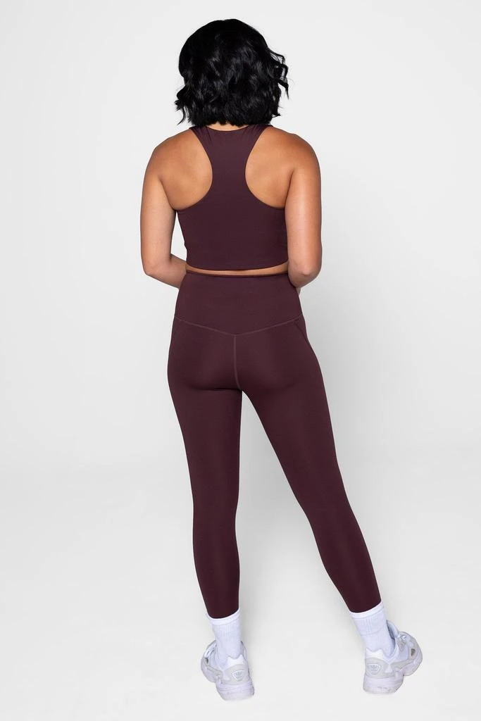 商品Girlfriend Collective|Compressive High Waisted 7/8 Legging - Cocoa,价格¥442,第5张图片详细描述