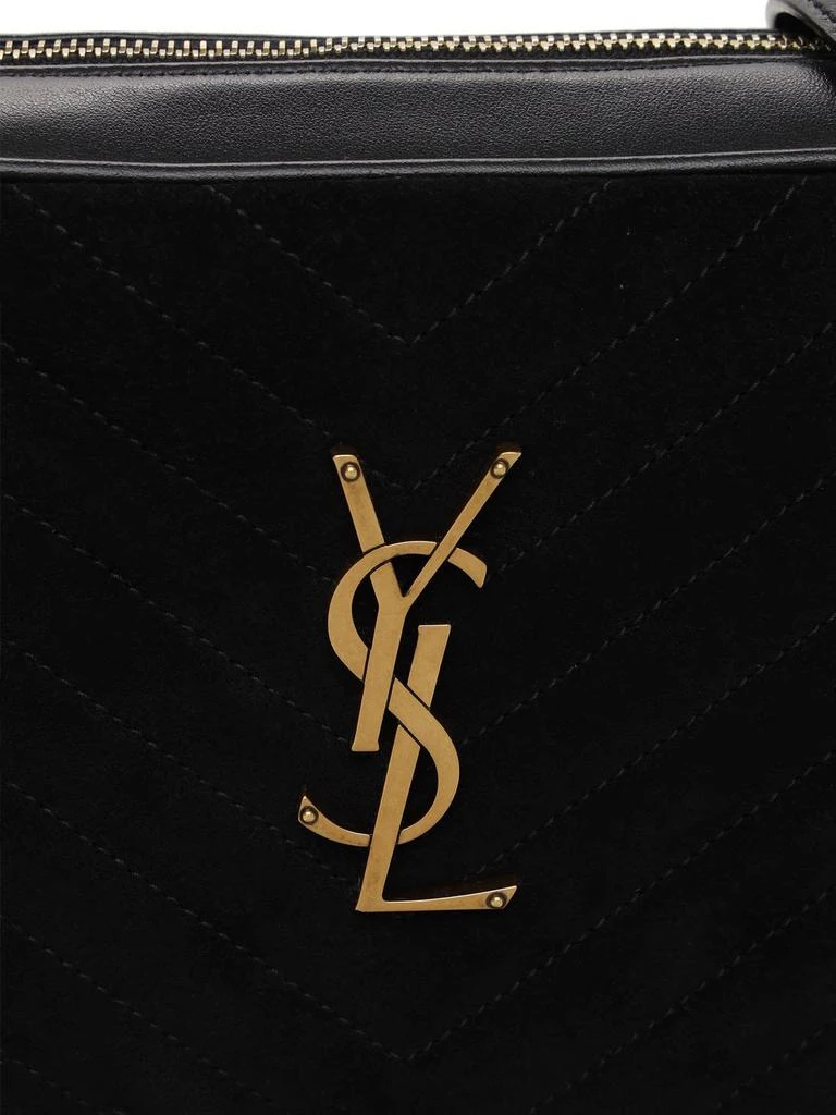 商品Yves Saint Laurent|Lou Quilted Suede & Leather Camera Bag,价格¥12277,第3张图片详细描述