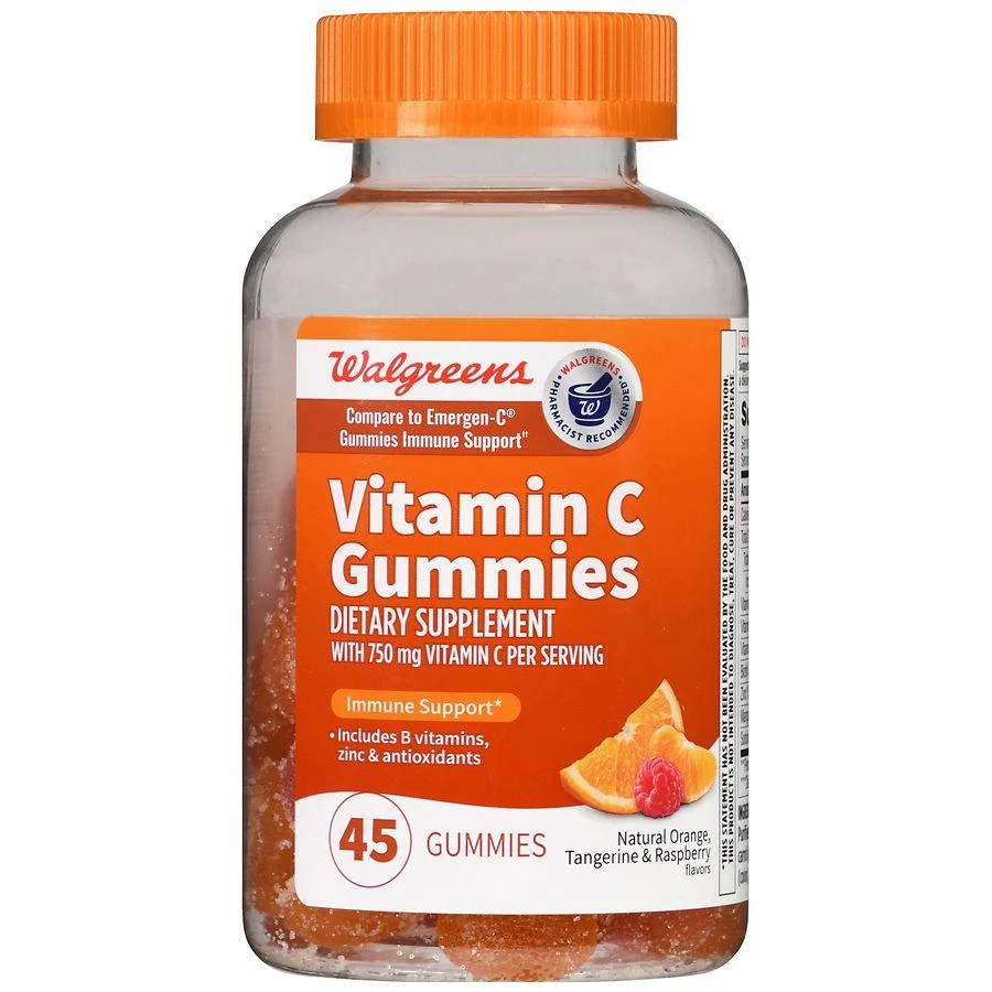 商品Walgreens|Vitamin C Gummies (15 days),价格¥66,第2张图片详细描述