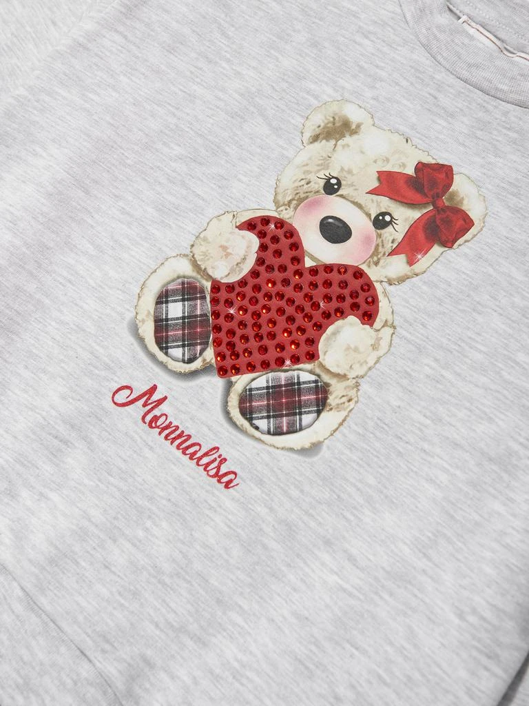 商品MONNALISA|Monnalisa Girls Teddy Bear Sweatshirt in Grey,价格¥1024,第3张图片详细描述