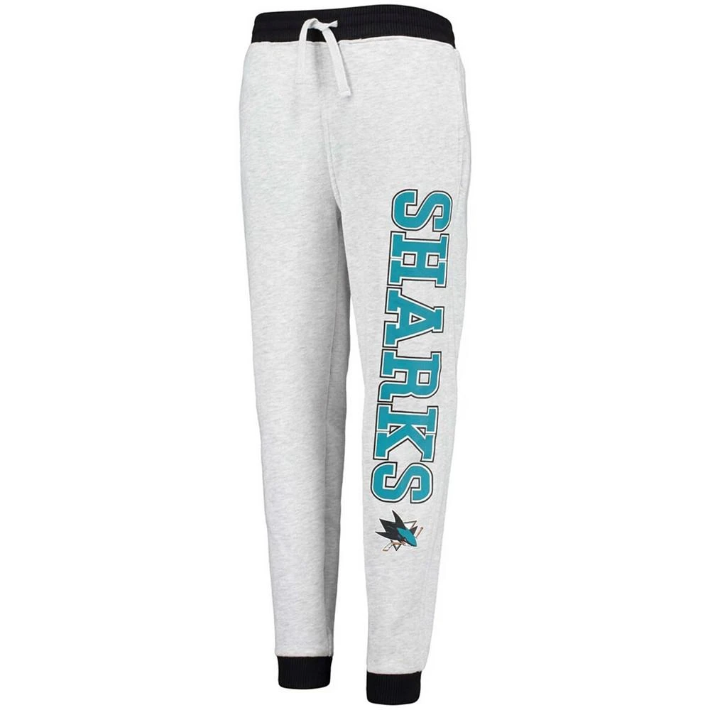 商品Outerstuff|Big Boys and Girls Heathered Gray San Jose Sharks Skilled Enforcer Sweatpants,价格¥262,第3张图片详细描述