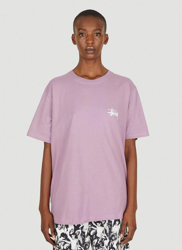 商品STUSSY|Basic Logo Print T-Shirt in Purple,价格¥349,第1张图片