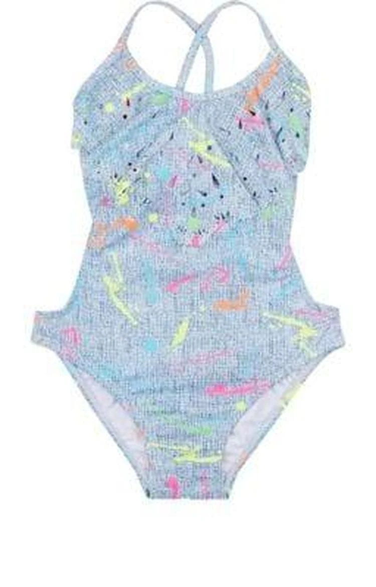 商品Pily Q|Laser-Cut Paint-Splatter Swimsuit,价格¥626,第1张图片