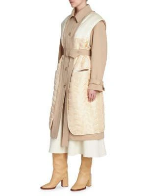 商品Chloé|Mixed Silk & Wool Belted Coat,价格¥8423,第3张图片详细描述