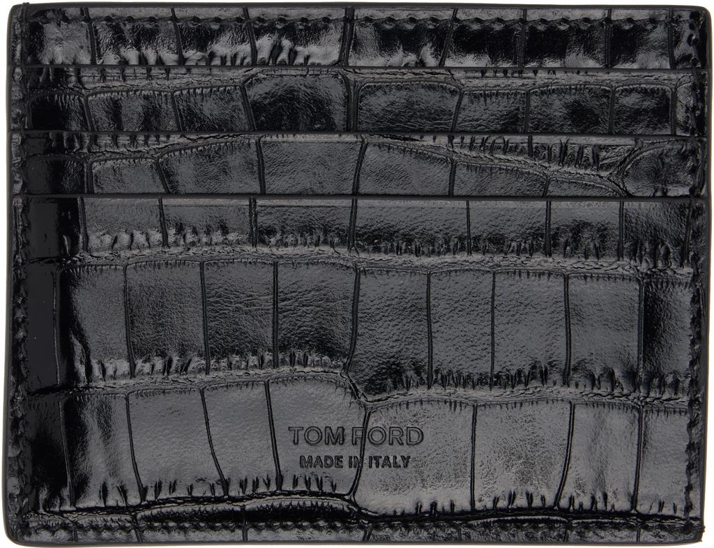 Black Exotic Line Card Holder image 2