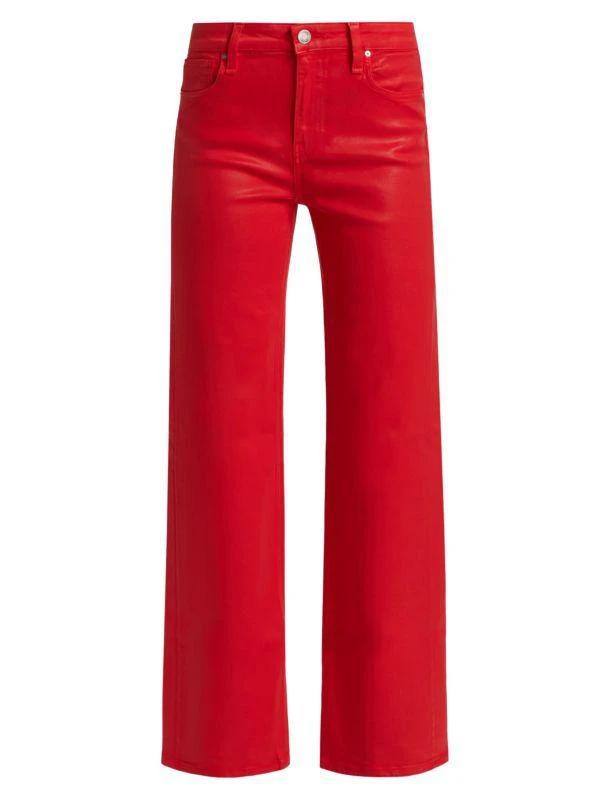 Rosie Coated High-Rise Wide-Leg Jeans 商品