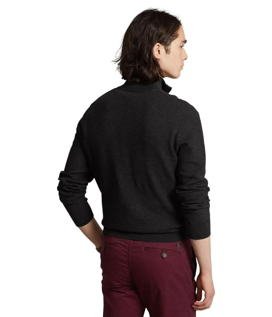 商品Ralph Lauren|Mesh-Knit Cotton 1/4 Zip Sweater,价格¥1034,第2张图片详细描述