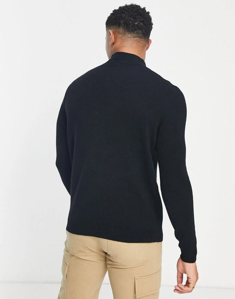 商品ASOS|ASOS DESIGN lambswool turtle neck jumper in black,价格¥257,第2张图片详细描述