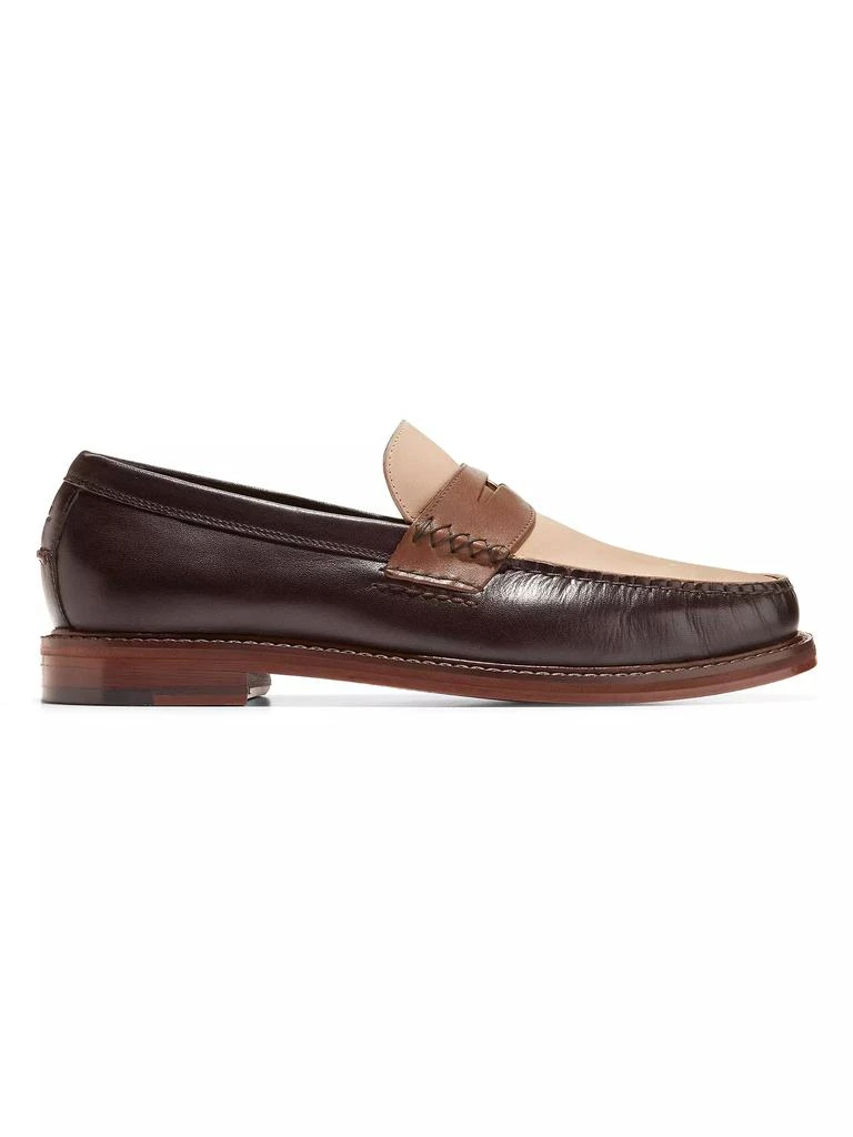 商品Cole Haan|American Classics Colorblocked Leather Penny Loafers,价格¥856,第1张图片