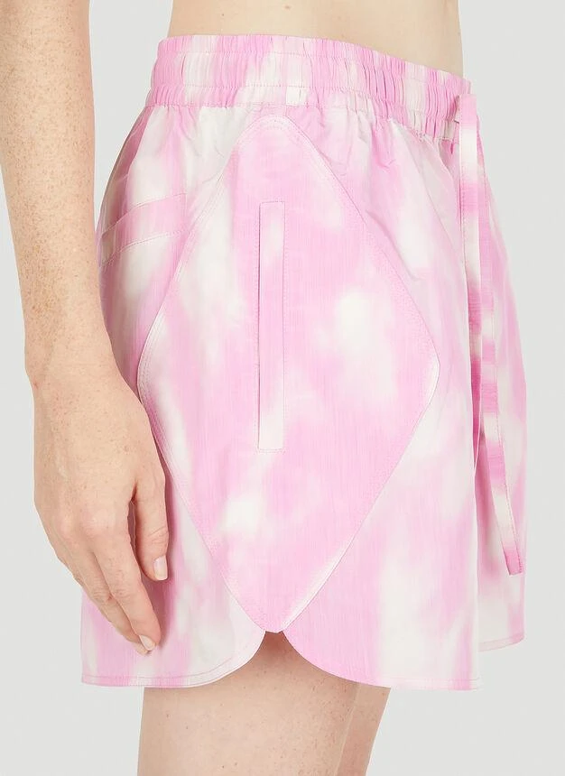 商品Ganni|Tie Dye Tech Shorts in Pink,价格¥679,第5张图片详细描述