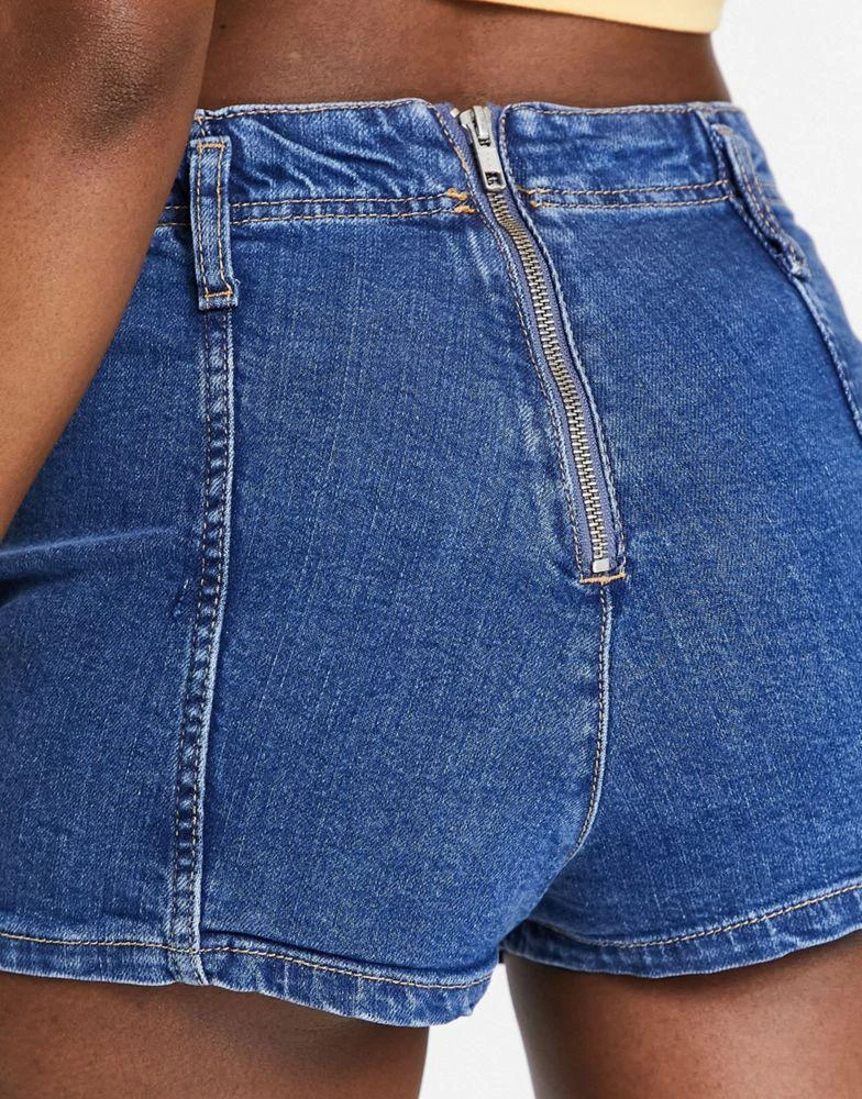 商品Topshop|Topshop seamed joni short in mid blue,价格¥118,第4张图片详细描述