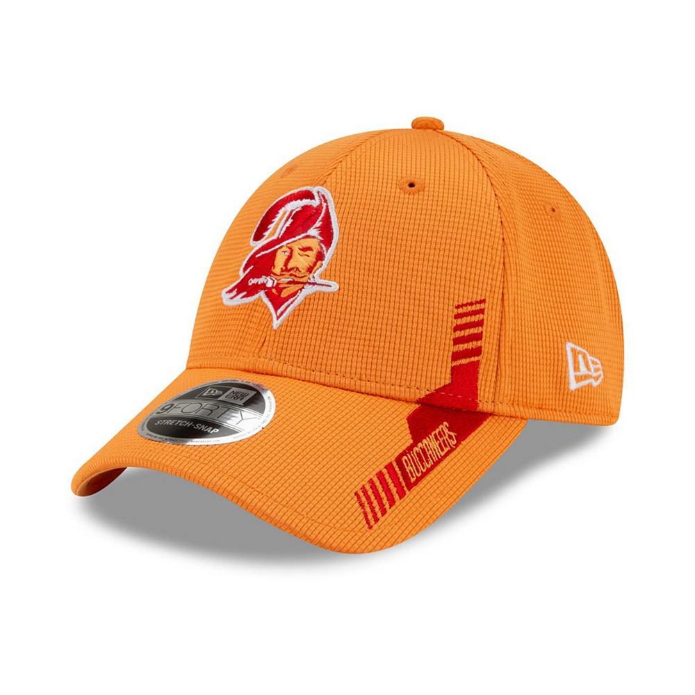 商品New Era|Men's Orange Tampa Bay Buccaneers 2021 NFL Sideline Home Historic Logo 9Forty Adjustable Hat,价格¥268,第1张图片