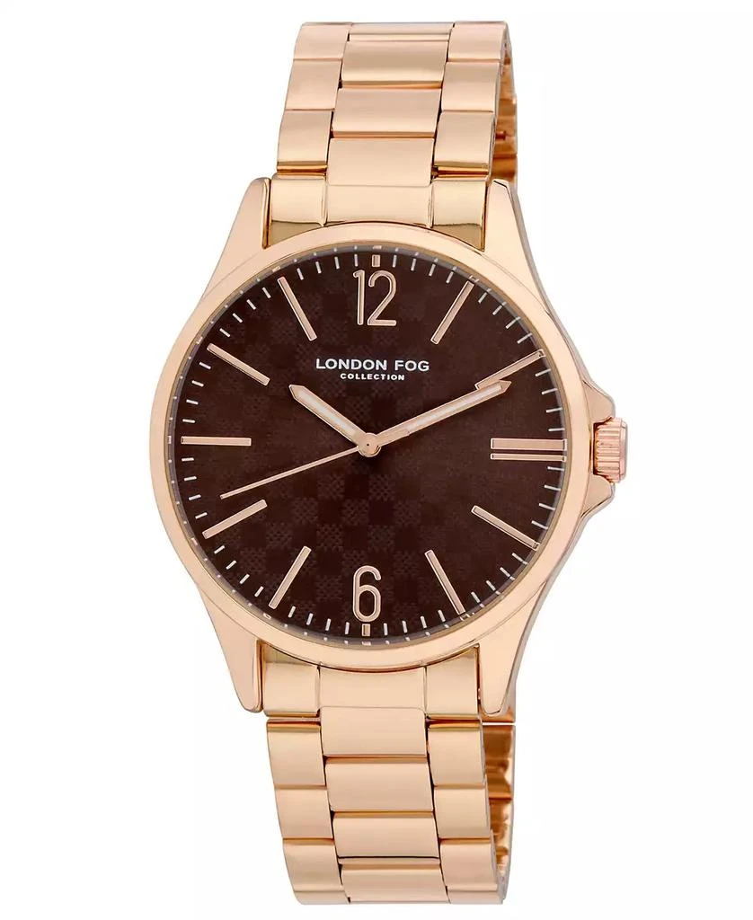 商品London Fog|Women's Quartz Aberdeen Rose Gold-Tone Alloy Watch,价格¥562,第1张图片
