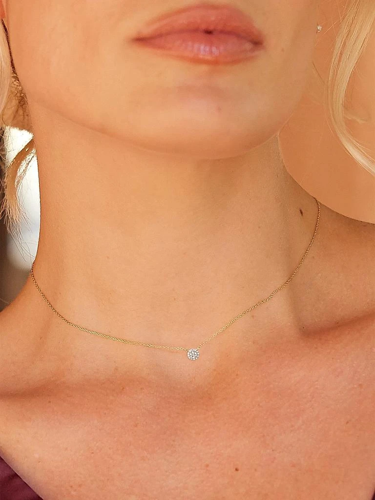 商品brook & york|Marlow 14K Yellow Gold & 0.07 TCW Lab-Grown Diamond Pendant Necklace,价格¥2515,第2张图片详细描述