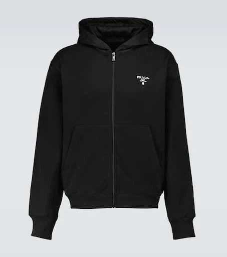 商品Prada|Hooded sweatshirt with Re-Nylon hood,价格¥10241,第1张图片