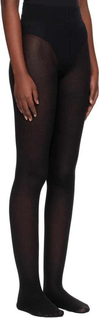 商品Wolford|Black Cotton Net Tights,价格¥478,第2张图片详细描述