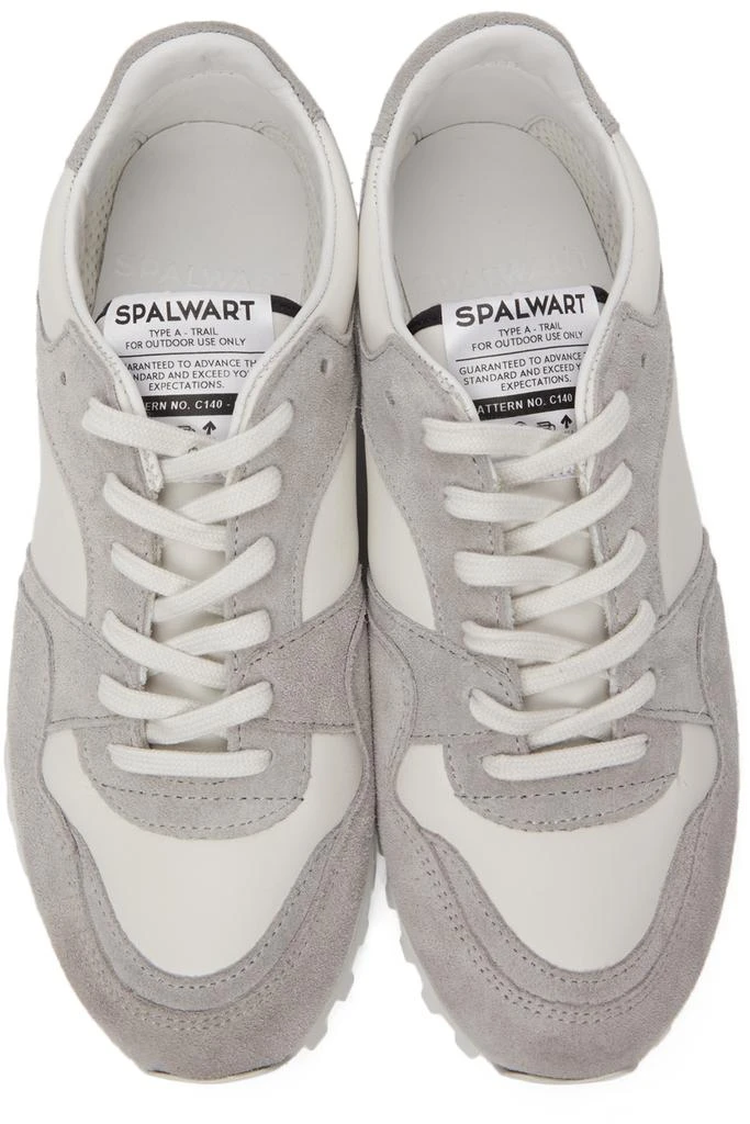 商品Spalwart|Grey & White Nappa Marathon Trail Low (WS) Sneakers,价格¥1020,第5张图片详细描述