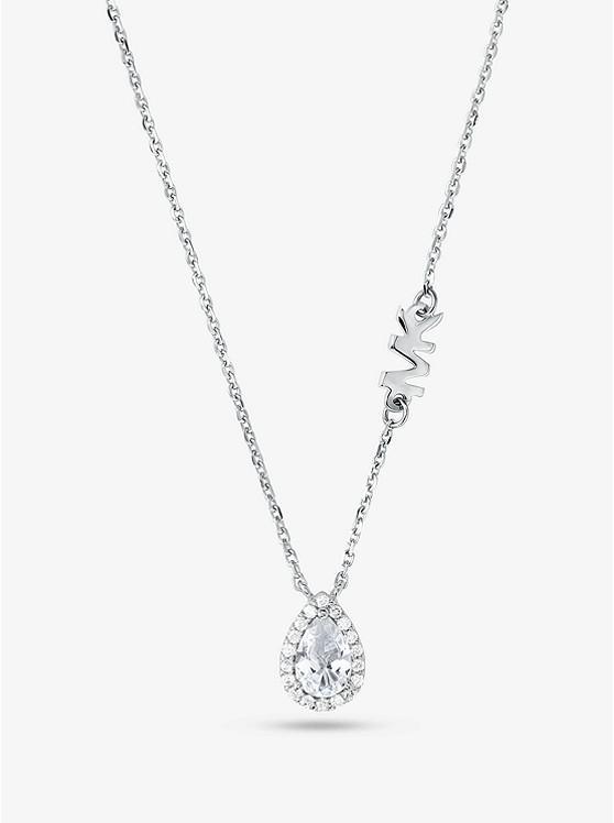 商品Michael Kors|Sterling Silver Pavé Pear Shaped Necklace,价格¥936,第1张图片