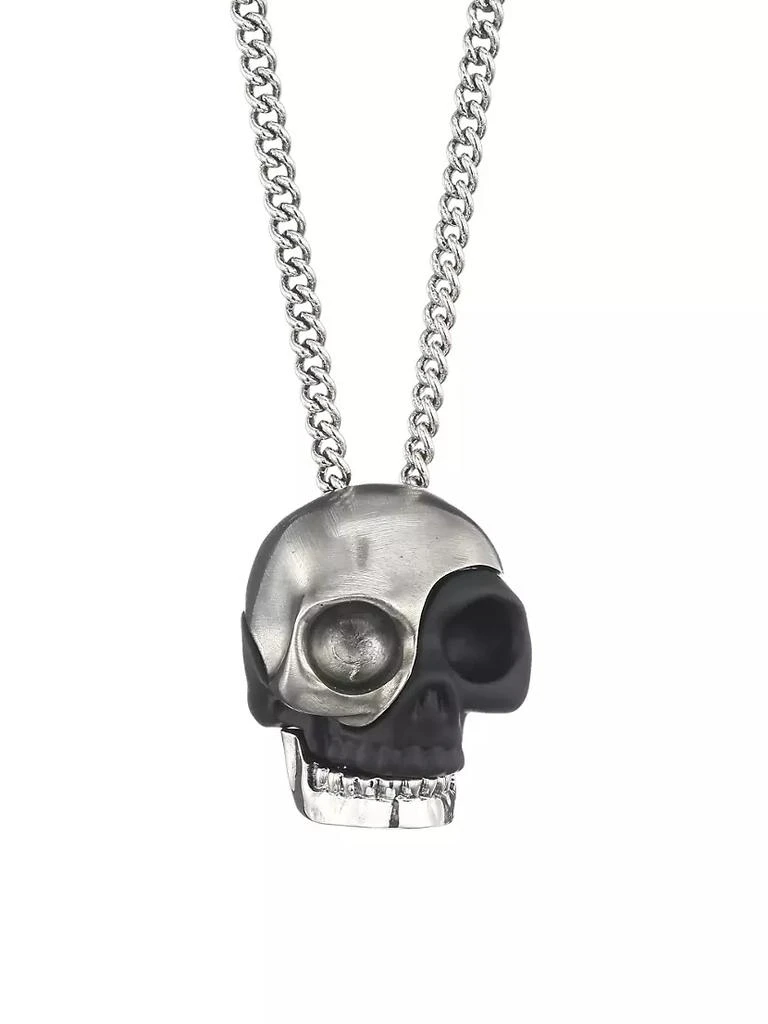 商品Alexander McQueen|Silvertone Divided Skull Pendant Necklace,价格¥3374,第1张图片