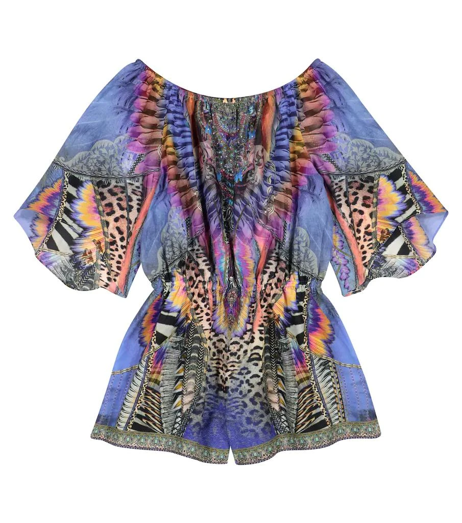 商品Camilla|Embellished printed cotton-blend playsuit,价格¥1762,第1张图片