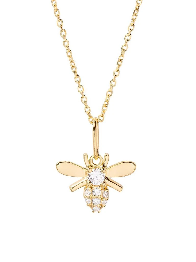 商品brook & york|Adeline 14K-Yellow-Gold Vermeil & Cubic Zirconia Bee Pendant Necklace,价格¥814,第1张图片