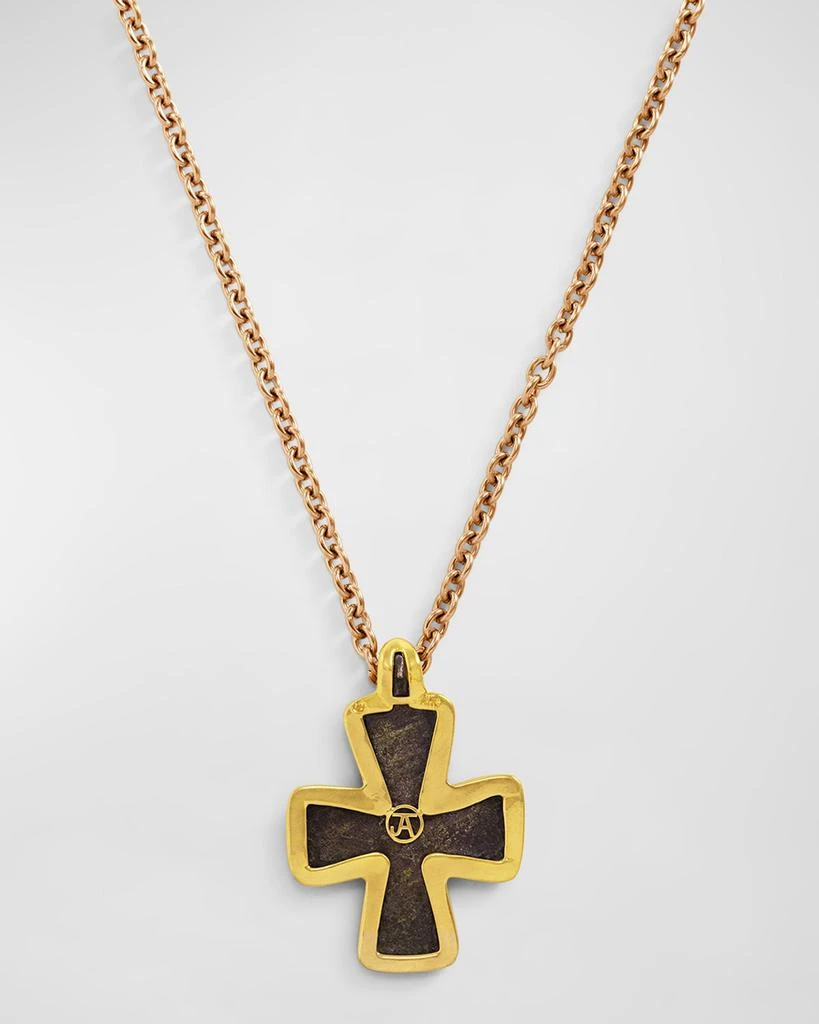 商品Jorge Adeler|Men's 18K Yellow Gold Byzantine Cross Pendant,价格¥41519,第3张图片详细描述