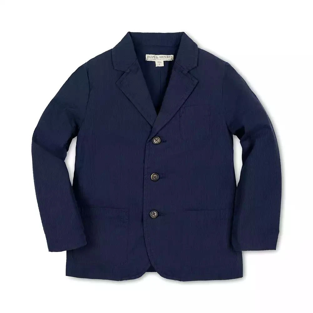 商品Hope & Henry|Little Boys Organic Seersucker Suit Jacket,价格¥344,第1张图片