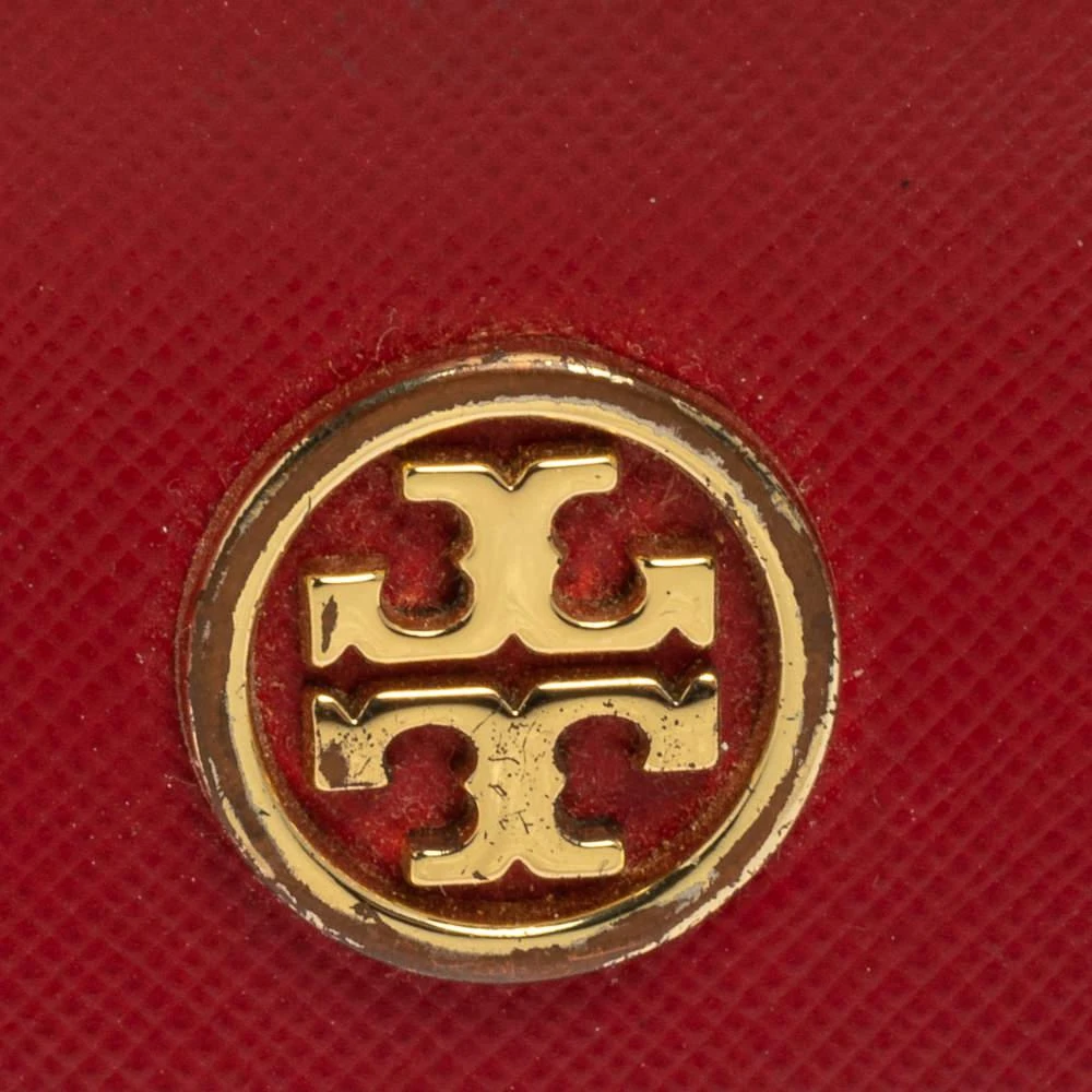 Tory Burch Red Leather Robinson Card Holder 商品