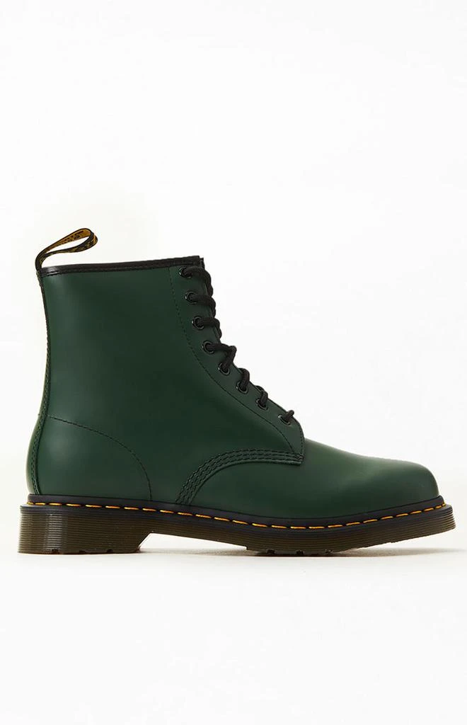 商品Dr. Martens|Green 1460 Smooth Leather Black Boots,价格¥1125,第1张图片