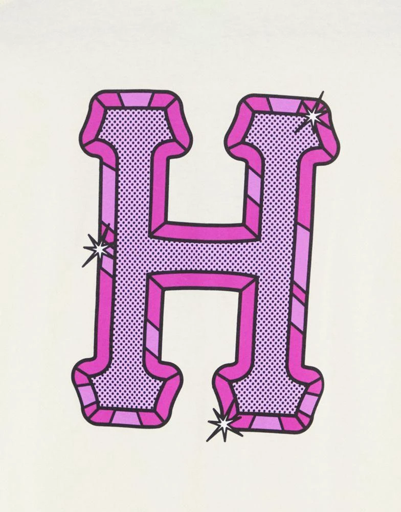 商品HUF|HUF amazing H print  t-shirt in beige,价格¥373,第3张图片详细描述