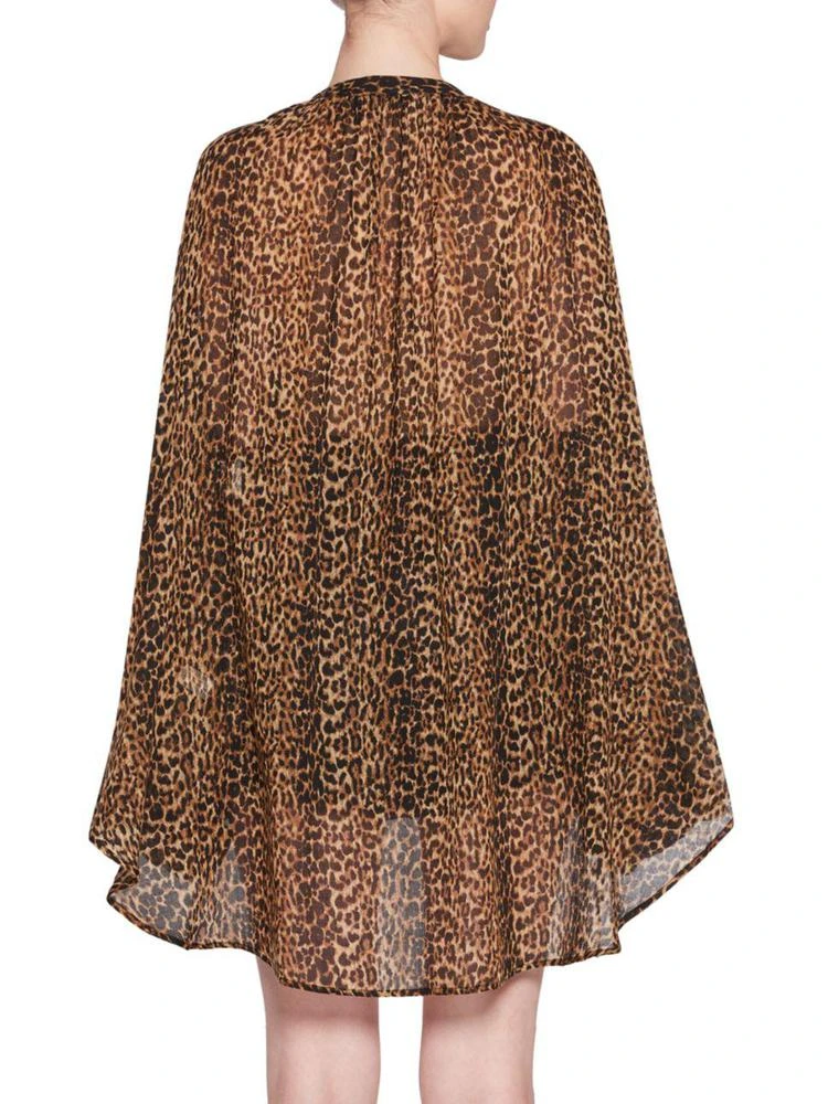 商品Yves Saint Laurent|Leopard Print Peasant Top,价格¥10013,第2张图片详细描述