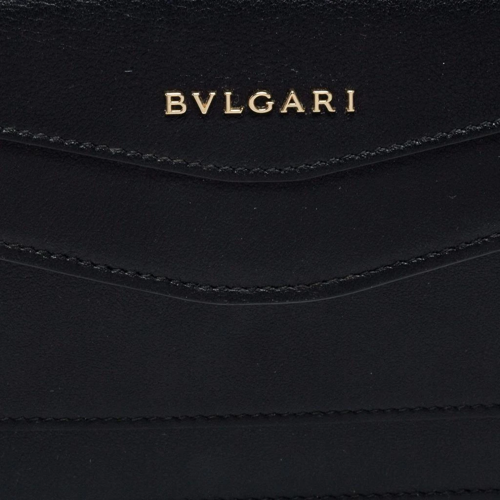 商品[二手商品] BVLGARI|Bvlgari Black Leather Flap Crossbody Bag,价格¥5057,第5张图片详细描述