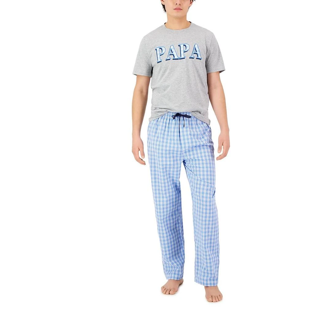 商品Club Room|Father's Day Mens Heathered Crewneck Sleep Shirt,价格¥144,第3张图片详细描述