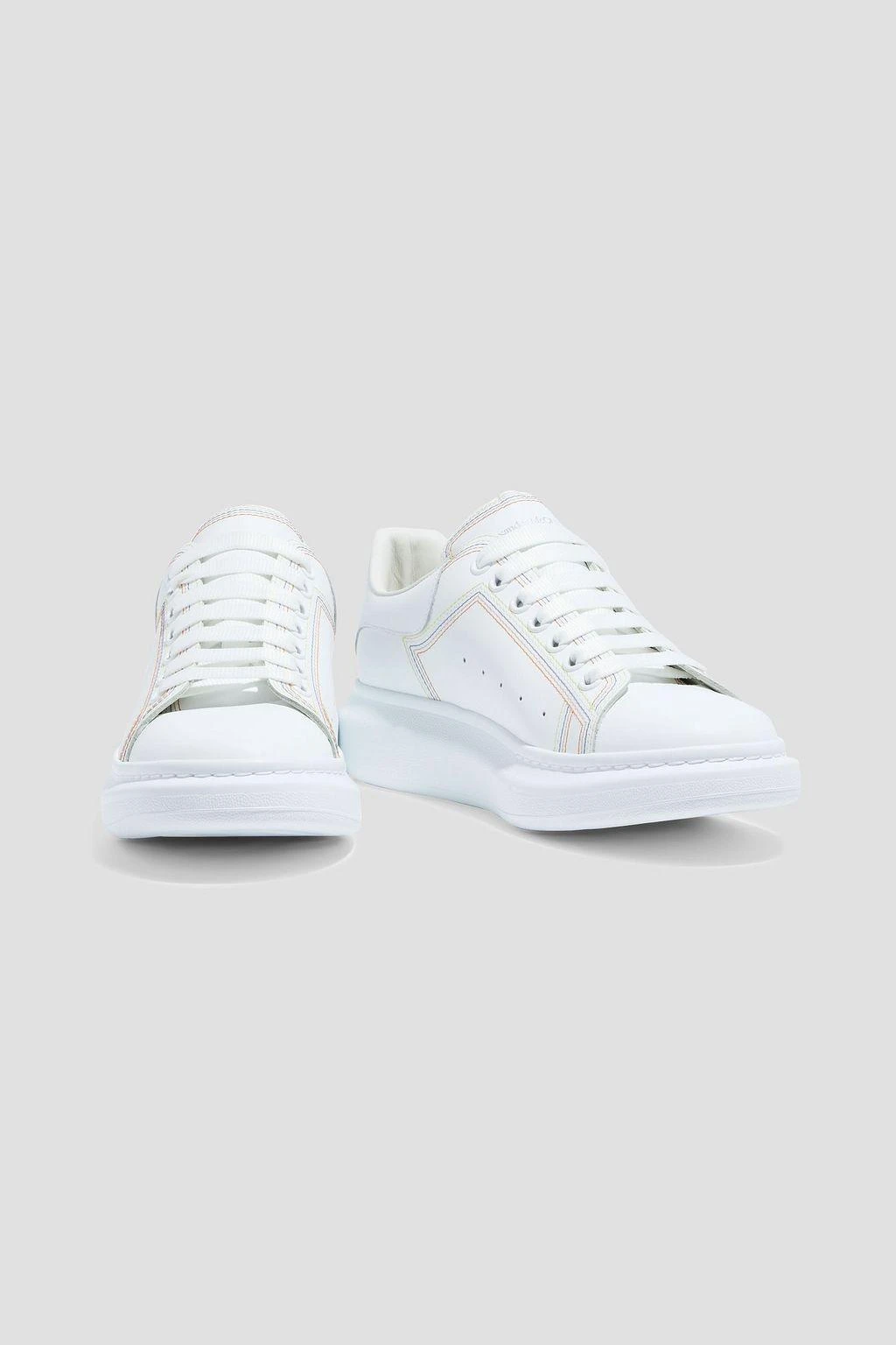 商品Alexander McQueen|Leather exaggerated-sole sneakers,价格¥1568,第2张图片详细描述