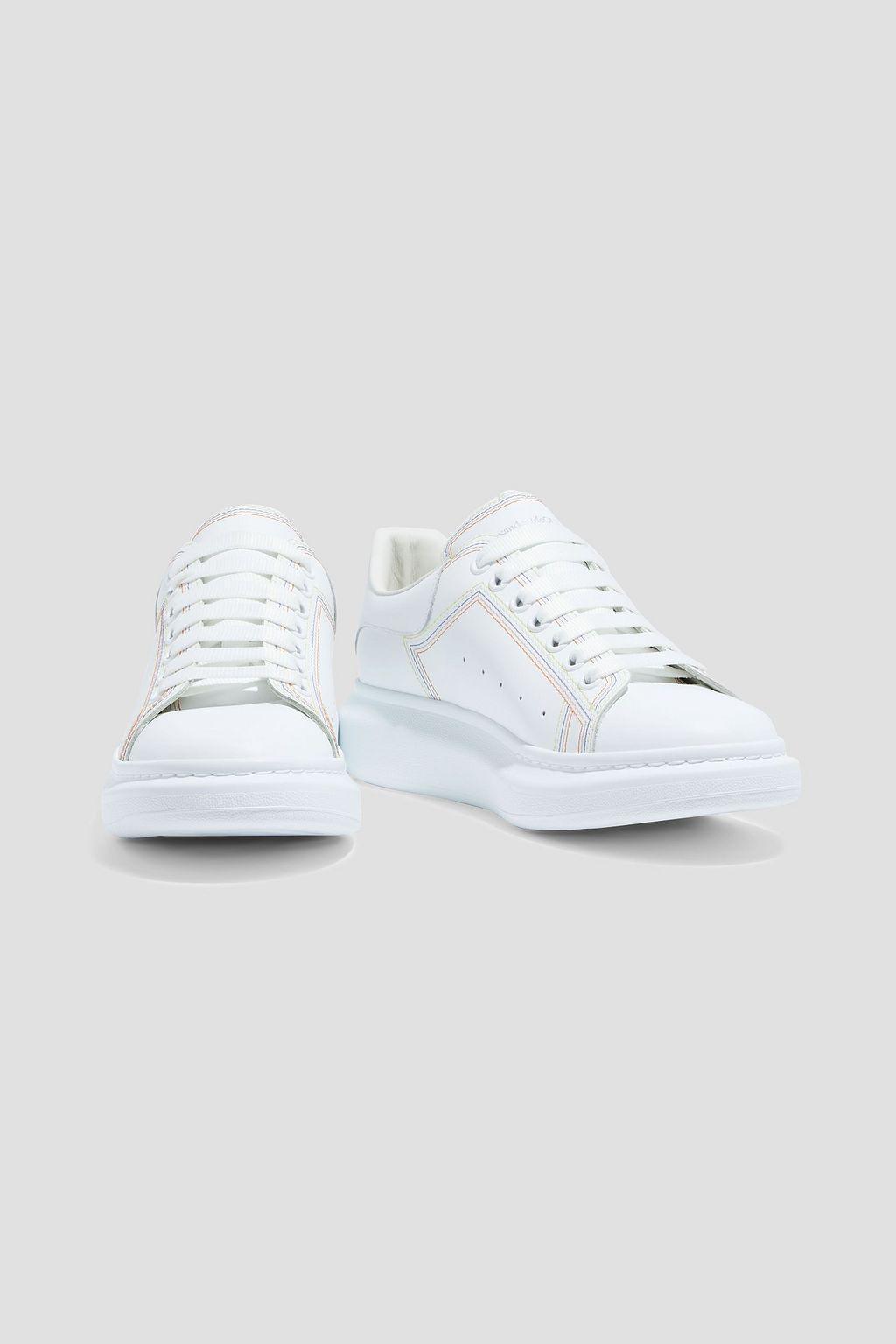 商品Alexander McQueen|Leather exaggerated-sole sneakers,价格¥3231,第4张图片详细描述